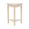 International Concepts Corner Accent Table, Unfinished OT-95 - alternate 6